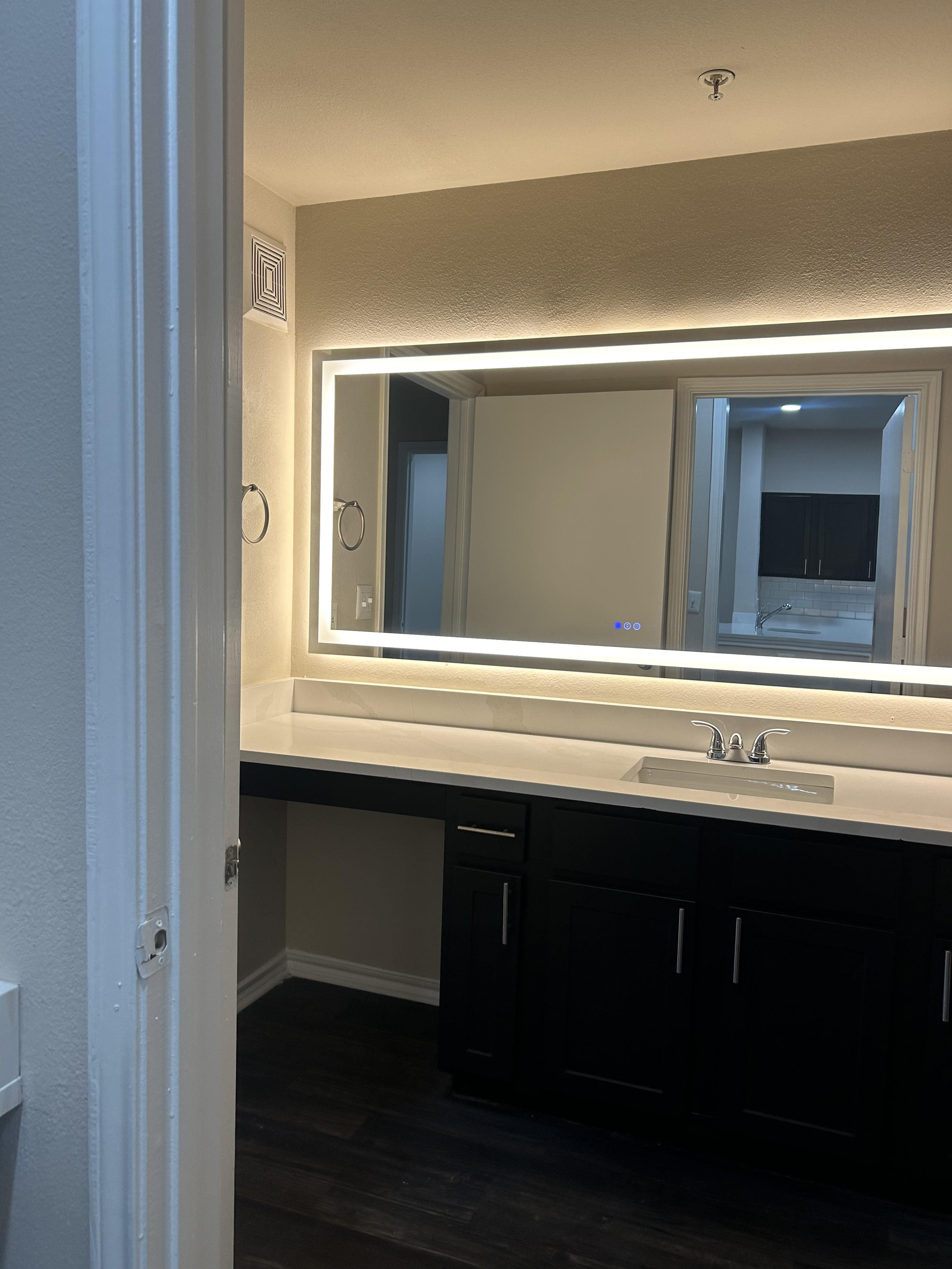 Updated bathroom vanity at Allura Las Colinas
