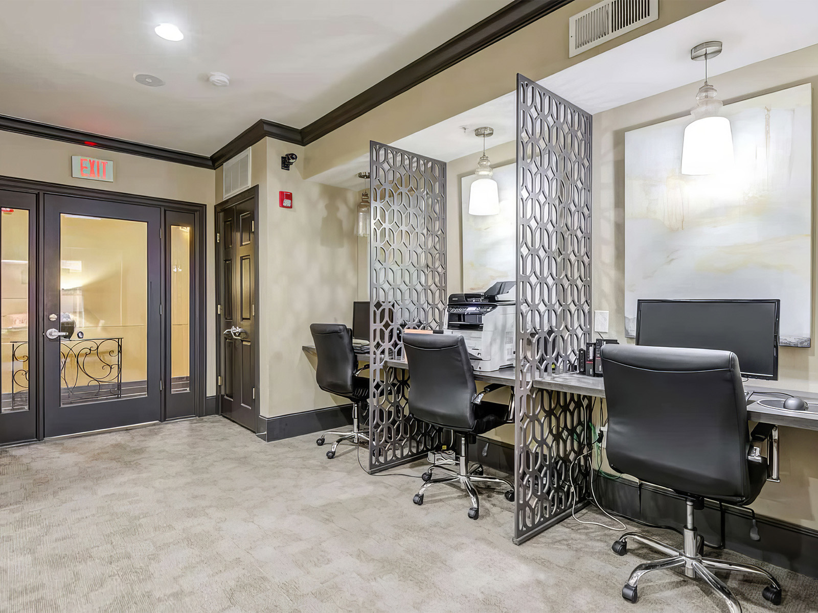 Previous business center at Allura Las Colinas