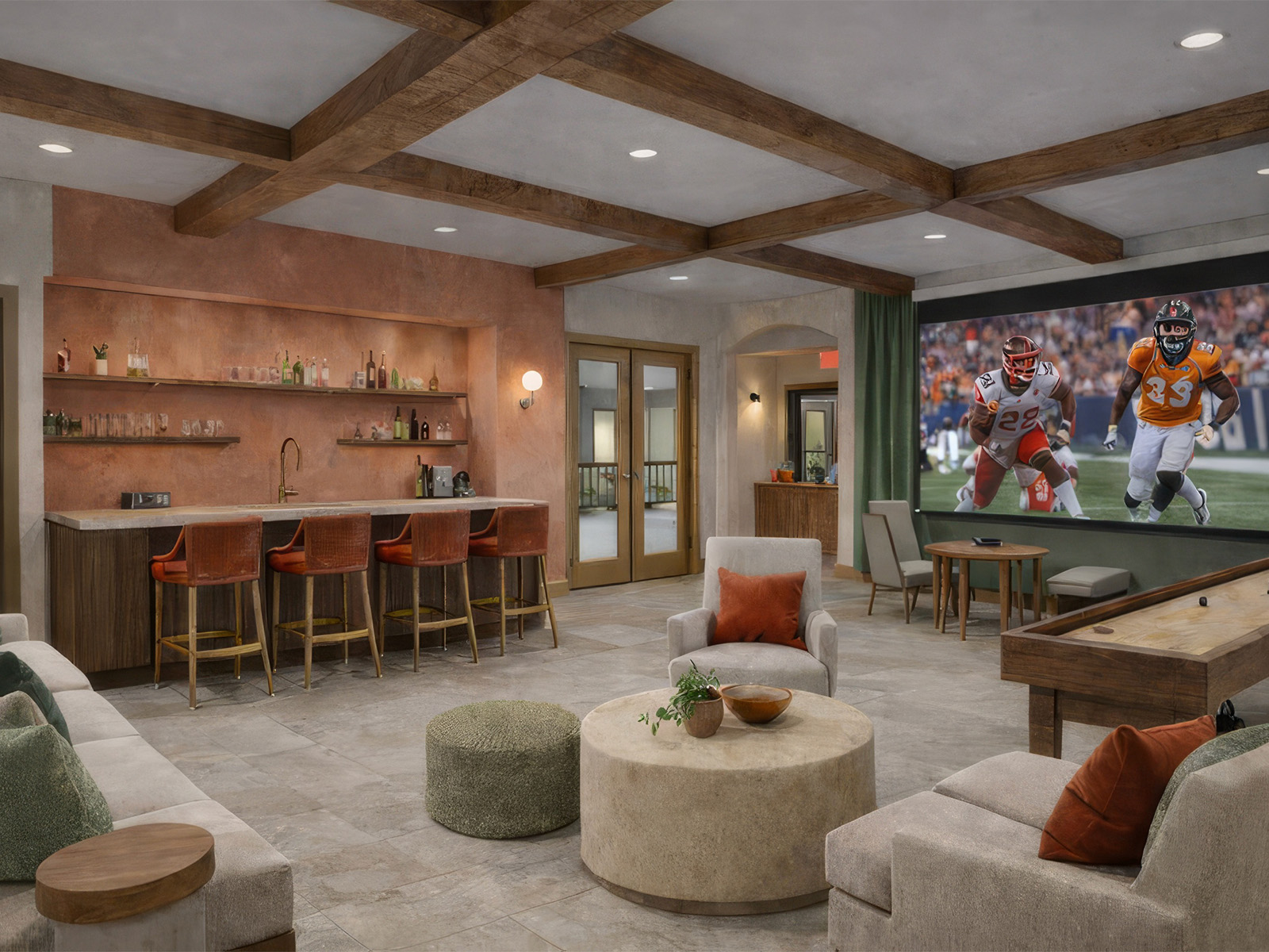 Updated social lounge at Allura Las Colinas