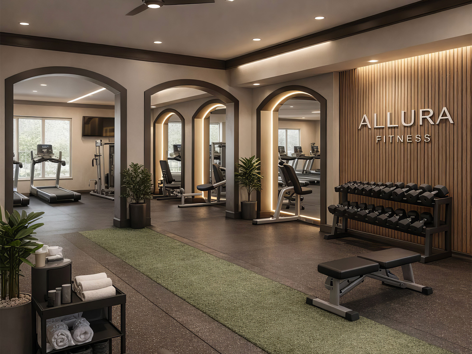 Updated fitness center at Allura Las Colinas