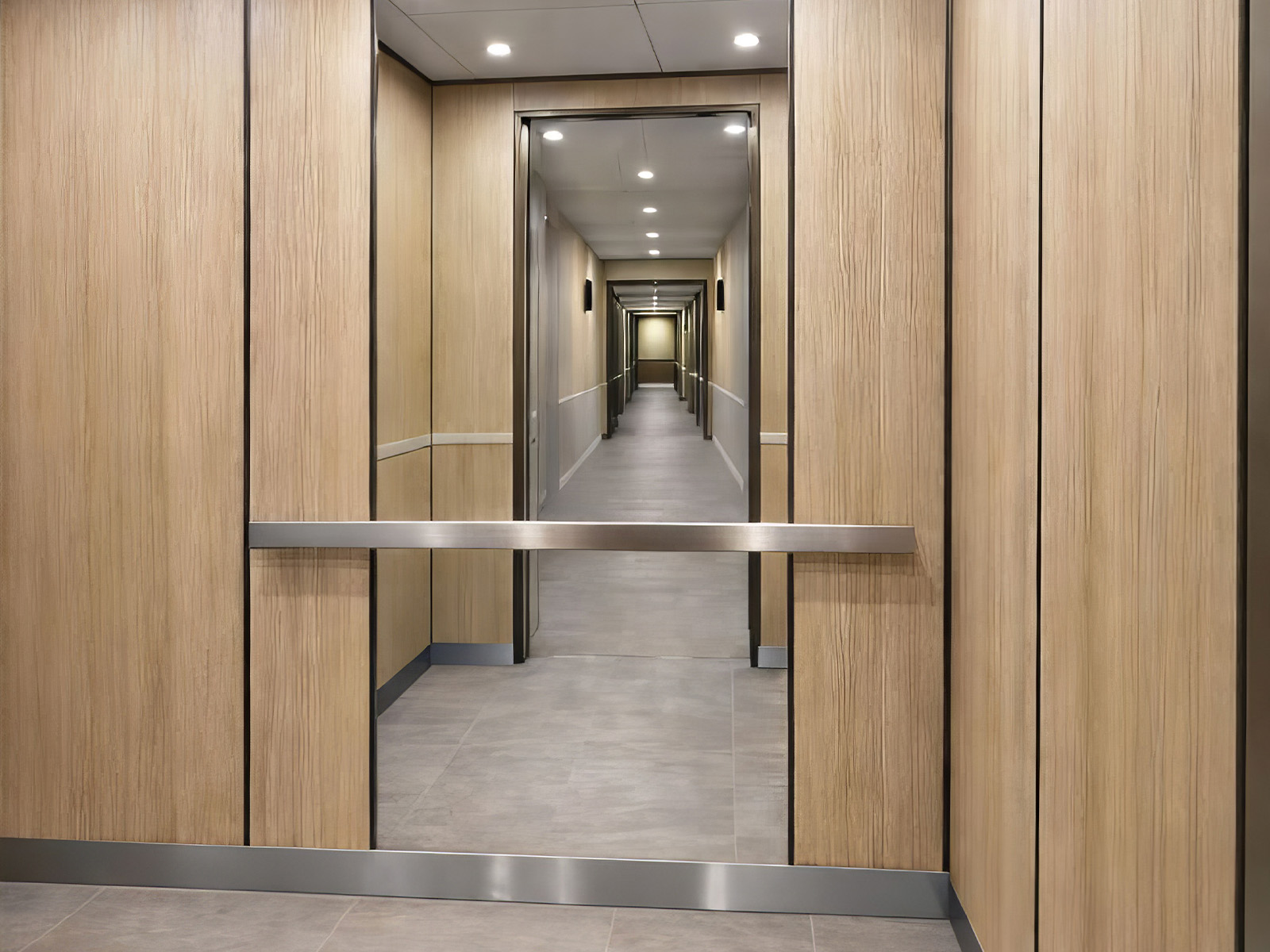 Updated elevator area at Allura Las Colinas